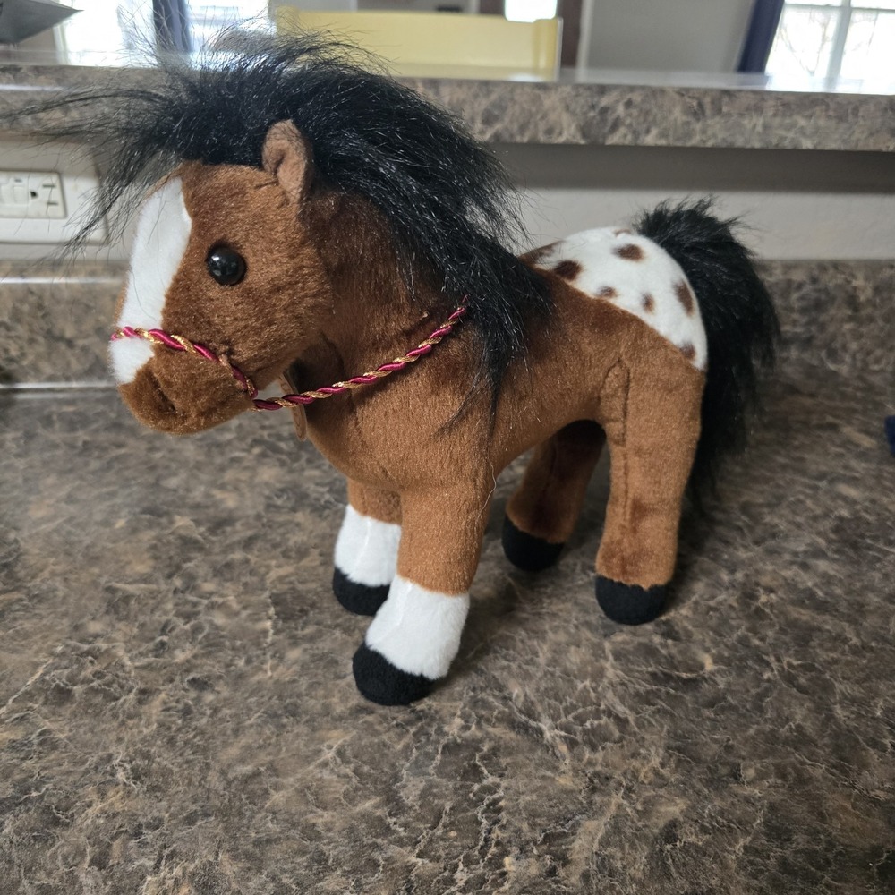 2020 Breyer 11" Pony Plush Horse Aurora Brown & White with spots - APPALOOSA